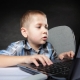 Child at computer