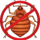 no bed bugs sign.