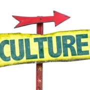Culture sign with arrow