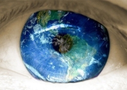 Eye with world image